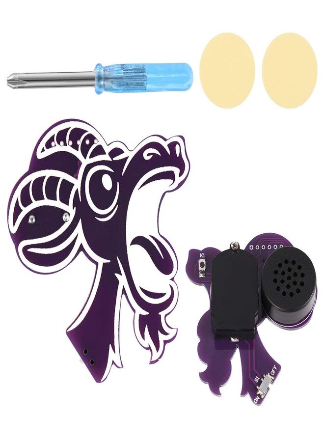 BTFO Prank Screaming Goat Noise Maker, Purple Screaming Goat Appearance Desk Toy with 8 Interesting Scream Sounds Prankster Stuff for School Home Party Supplies - Image 1